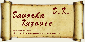 Davorka Kuzović vizit kartica